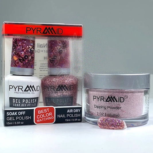 Pyramid 3in1 Dipping Powder + Gel Polish + Nail Lacquer, 537 OK1021MD