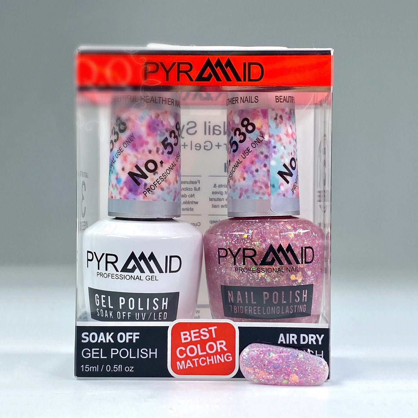 Pyramid Gel Polish + Nail Lacquer, 538, 0.5oz OK1021MD