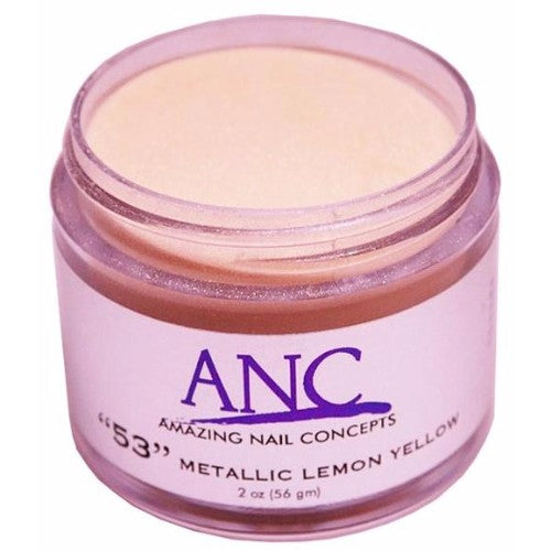 ANC Dipping Powder, 2OP053, Metallic Lemon Yellow, 2oz KK