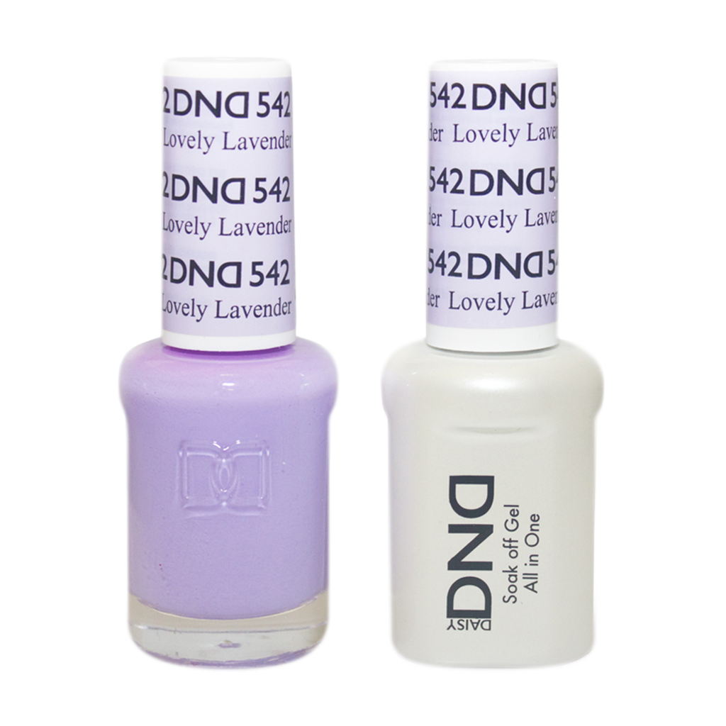 DND Nail Lacquer And Gel Polish, 542, Lovely Lavender, 0.5oz MY0924