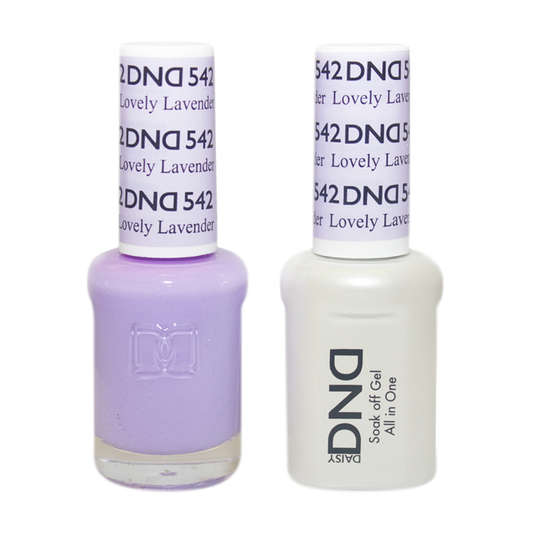 DND Nail Lacquer And Gel Polish, 542, Lovely Lavender, 0.5oz MY0924