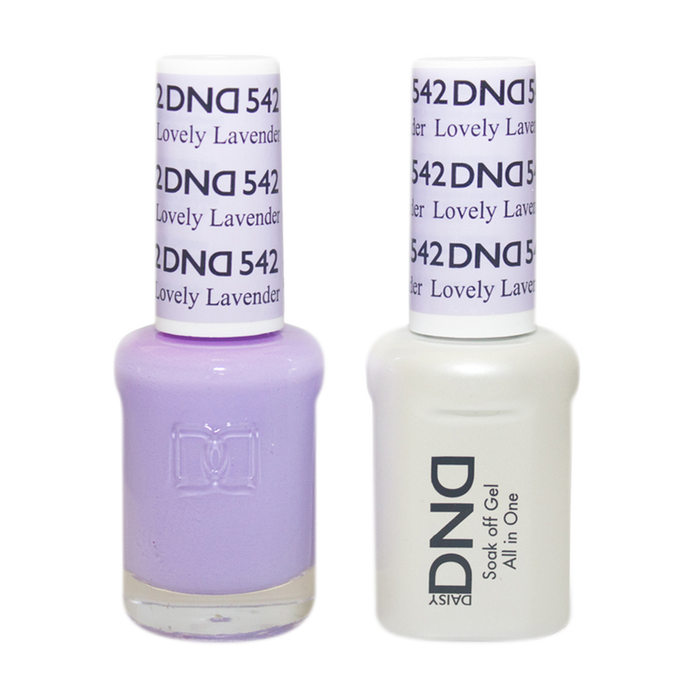 DND Nail Lacquer And Gel Polish, 542, Lovely Lavender, 0.5oz MY0924