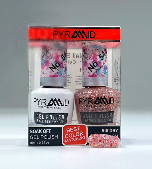 Pyramid Gel Polish + Nail Lacquer, 542, 0.5oz OK1021MD