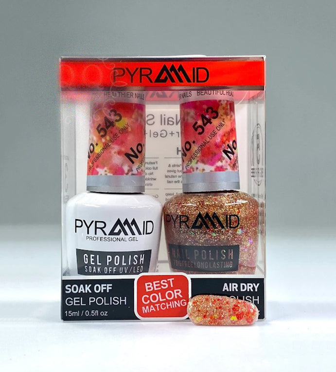 Pyramid Gel Polish + Nail Lacquer, 543, 0.5oz OK1021MD