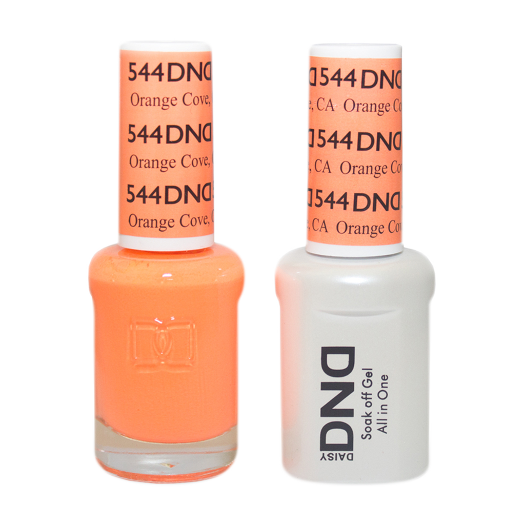 DND Nail Lacquer And Gel Polish, 544, Orange Cove, 0.5oz MY0924