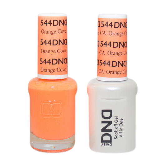 DND Nail Lacquer And Gel Polish, 544, Orange Cove, 0.5oz MY0924