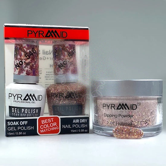 Pyramid 3in1 Dipping Powder + Gel Polish + Nail Lacquer, 546 OK1021MD