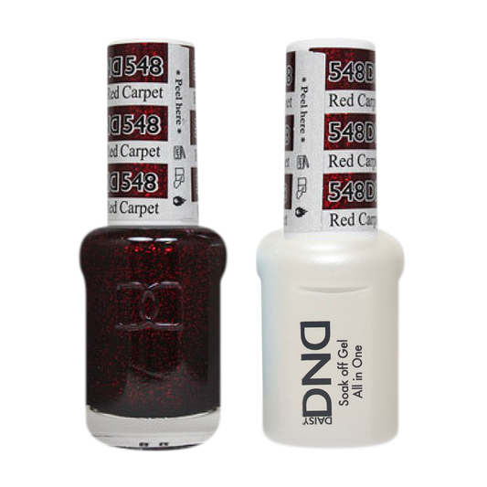 DND Nail Lacquer And Gel Polish, 548, Red Carpe, 0.5oz MY0924