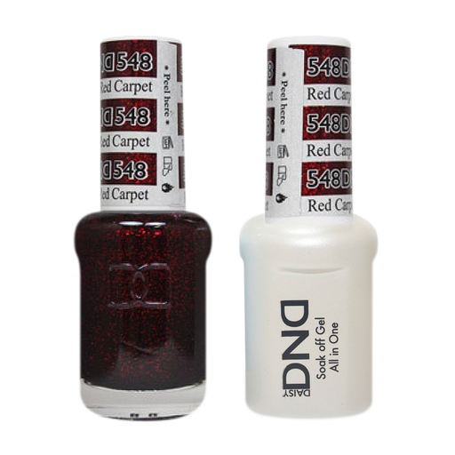 DND Nail Lacquer And Gel Polish, 548, Red Carpe, 0.5oz MY0924