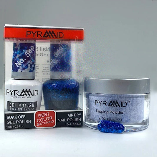 Pyramid 3in1 Dipping Powder + Gel Polish + Nail Lacquer, 549 OK1021MD