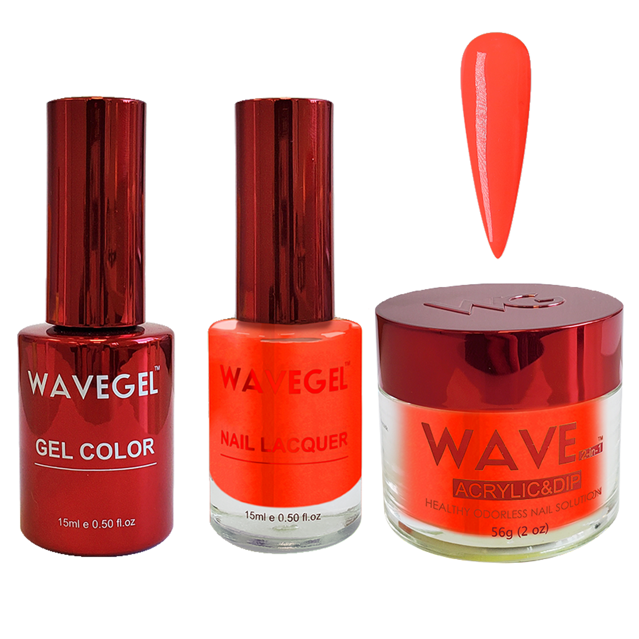 Wave Gel 4in1 Dipping Powder + Gel Polish + Nail Lacquer, QUEEN Collection, 054, Bright on Bright