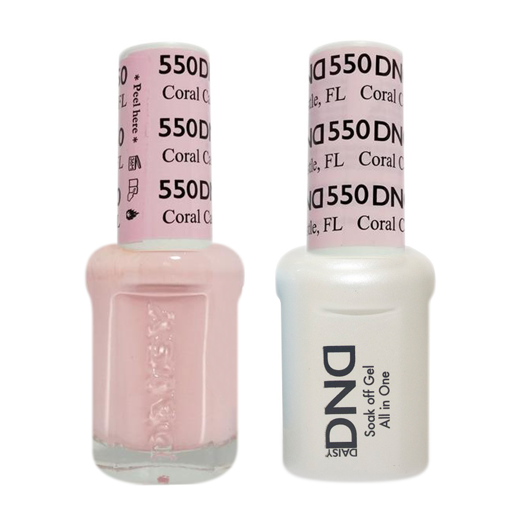 DND Nail Lacquer And Gel Polish, 550, Coral Castle, 0.5oz MY0924