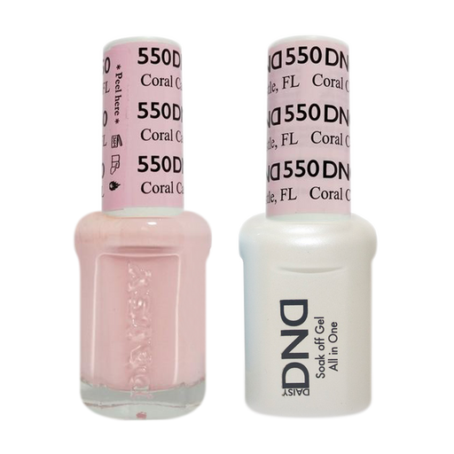 DND Nail Lacquer And Gel Polish, 550, Coral Castle, 0.5oz MY0924