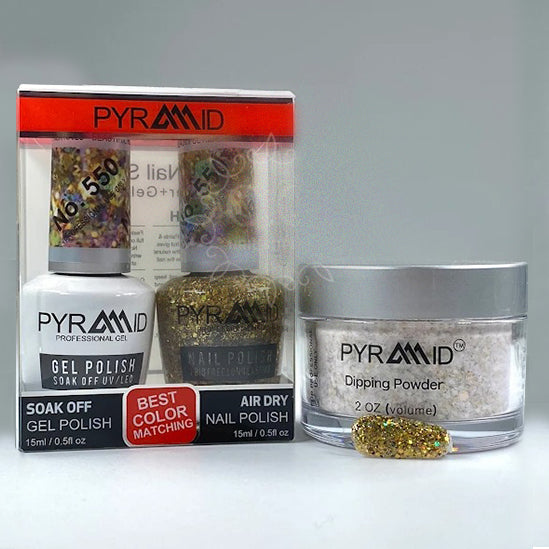 Pyramid 3in1 Dipping Powder + Gel Polish + Nail Lacquer, 550 OK1021MD