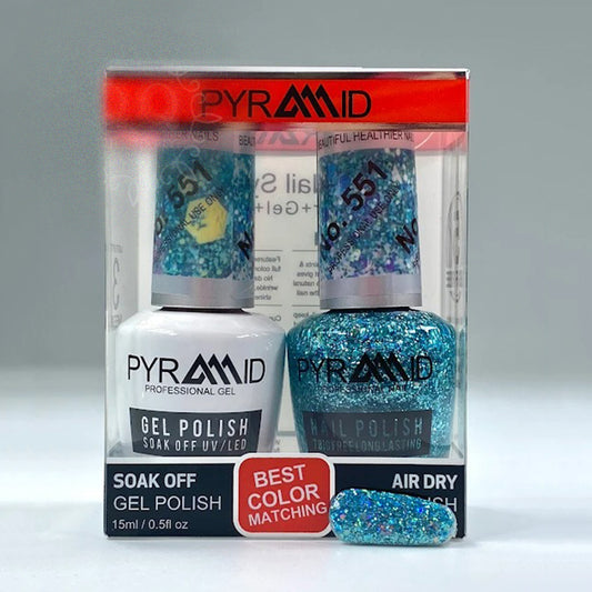 Pyramid Gel Polish + Nail Lacquer, 551, 0.5oz OK1021MD