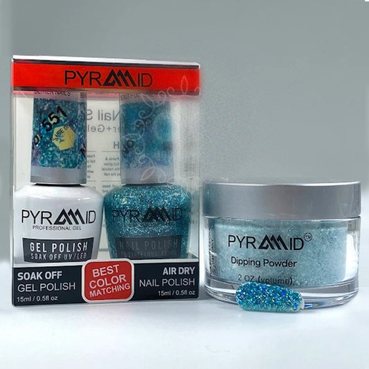 Pyramid 3in1 Dipping Powder + Gel Polish + Nail Lacquer, 551 OK1021MD