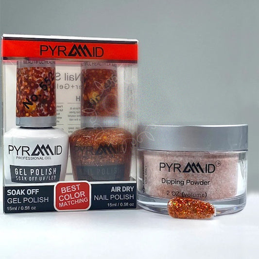 Pyramid 3in1 Dipping Powder + Gel Polish + Nail Lacquer, 552 OK1021MD