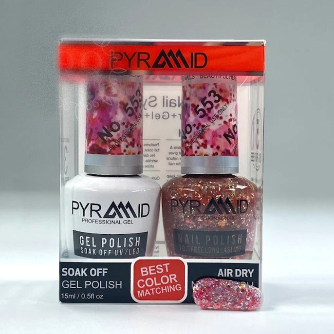 Pyramid Gel Polish + Nail Lacquer, 553, 0.5oz OK1021MD