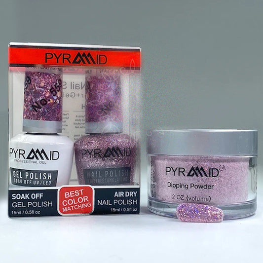 Pyramid 3in1 Dipping Powder + Gel Polish + Nail Lacquer, 559 OK1021MD