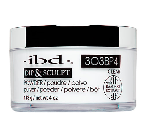 IBD Dip & Sculpt Powder, Pink & White, 303BP4, CLEAR, 4oz OK0330LK