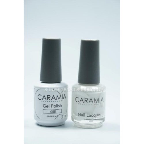 Caramia Nail Lacquer And Gel Polish, 055, White  KK0829