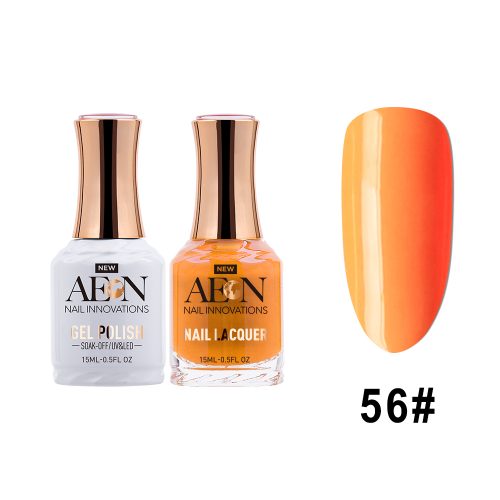 AEON Gel Polish + Nail Lacquer, 056, Slice Of Orange, 0.5oz OK0326LK