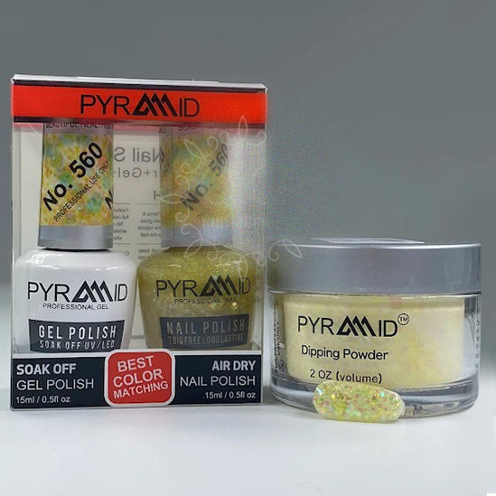 Pyramid 3in1 Dipping Powder + Gel Polish + Nail Lacquer, 560 OK1021MD