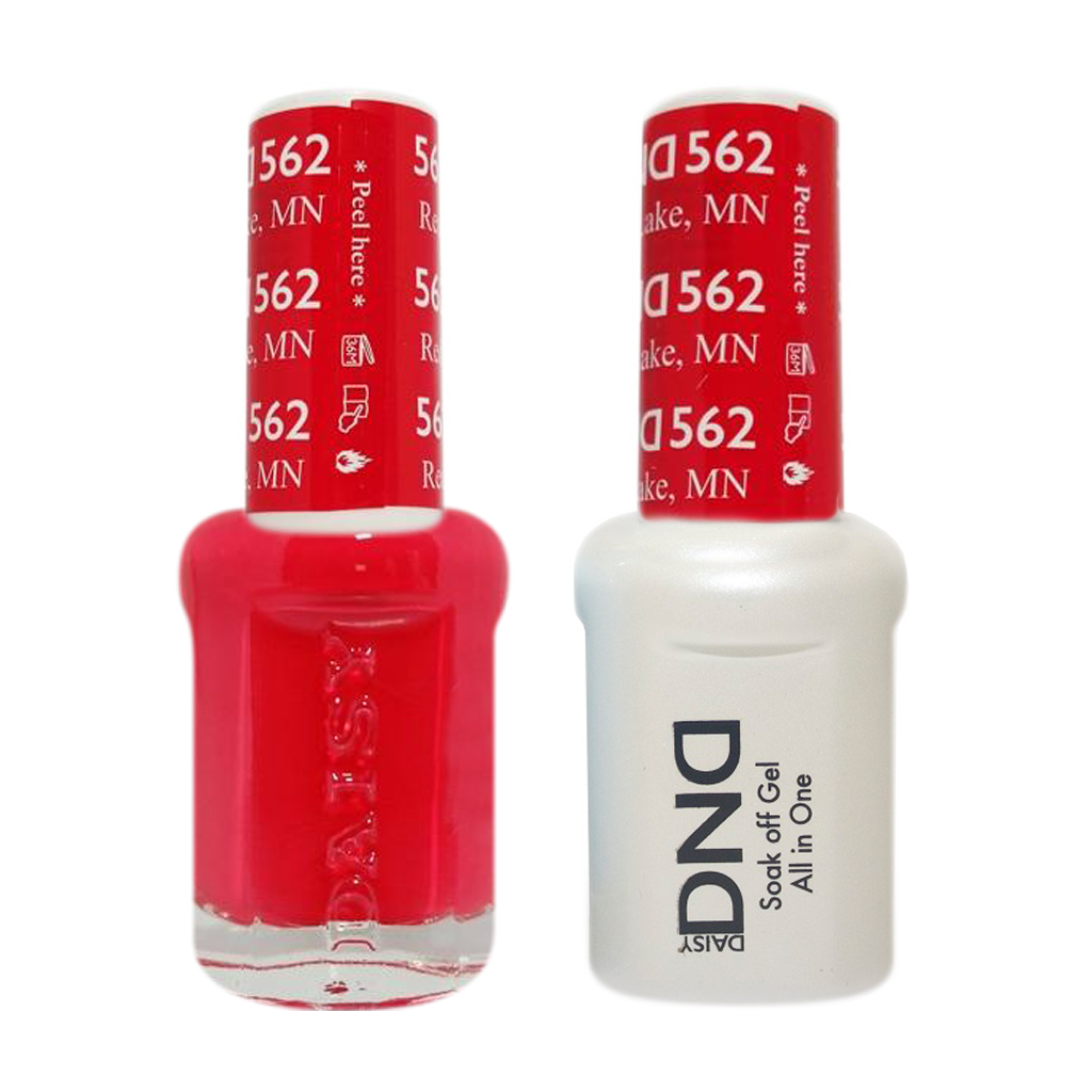 DND Nail Lacquer And Gel Polish, 562, Red Lake, 0.5oz MY0924