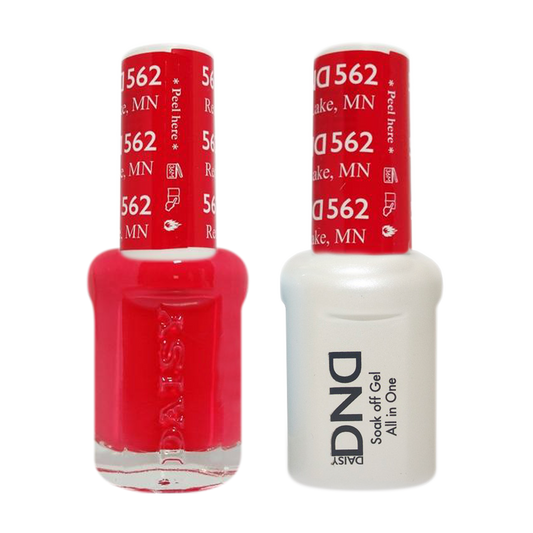 DND Nail Lacquer And Gel Polish, 562, Red Lake, 0.5oz MY0924