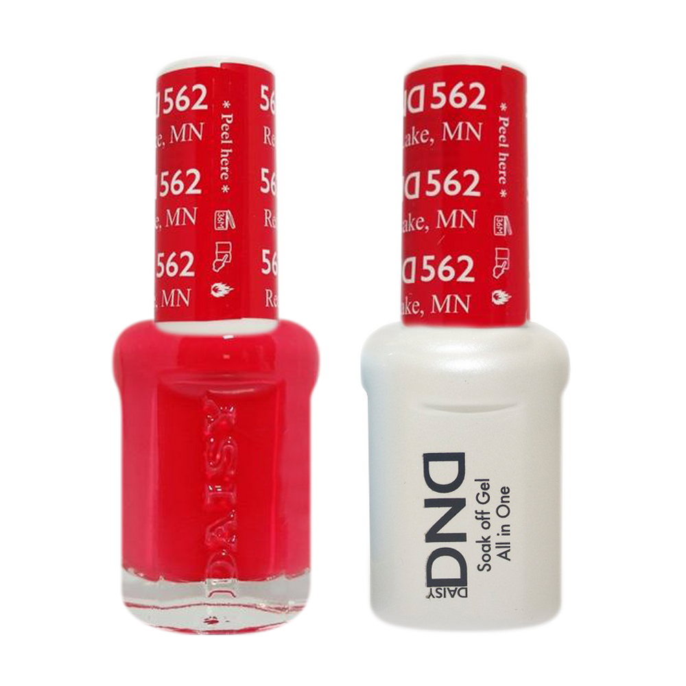 DND Nail Lacquer And Gel Polish, 562, Red Lake, 0.5oz MY0924