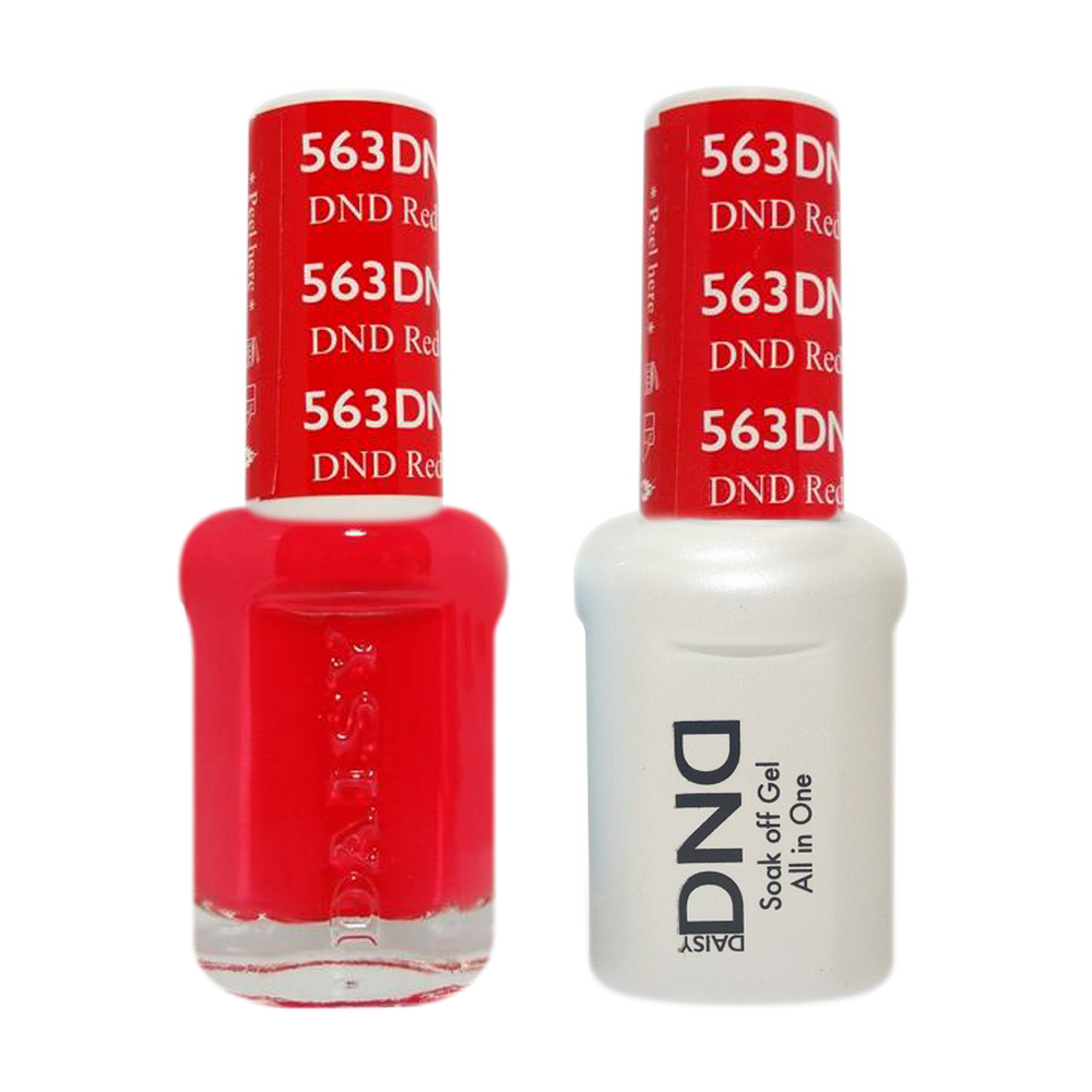 Dnd Red DND Nail Lacquer And Gel Polish, 563, DND Red, 0.5oz MY0924 — Nail Deli ...