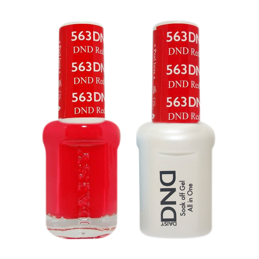 DND Nail Lacquer And Gel Polish, 563, DND Red, 0.5oz MY0924