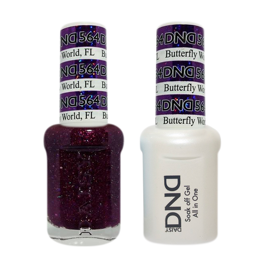 DND Nail Lacquer And Gel Polish, 564, Butterfly World, 0.5oz MY0924