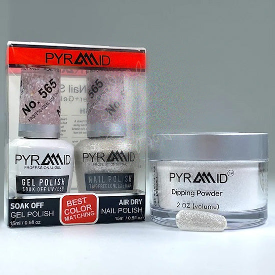 Pyramid 3in1 Dipping Powder + Gel Polish + Nail Lacquer, 565 OK1021MD