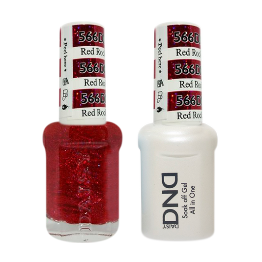 DND Nail Lacquer And Gel Polish, 566, Red Rock, 0.5oz MY0924