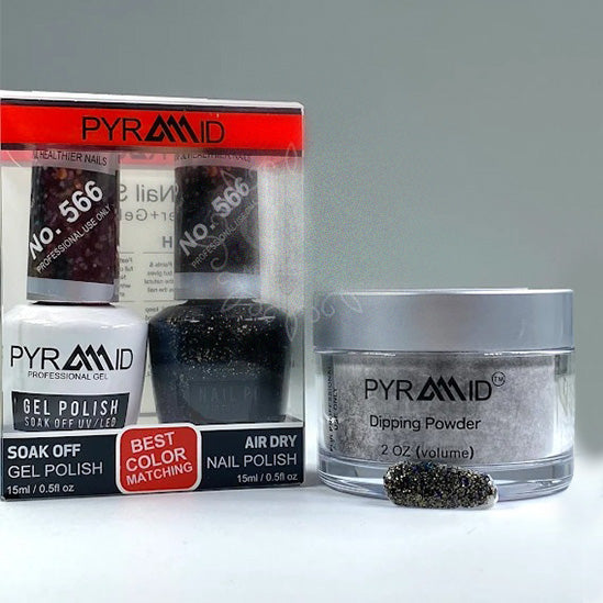 Pyramid 3in1 Dipping Powder + Gel Polish + Nail Lacquer, 566 OK1021MD