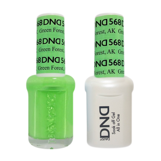 DND Nail Lacquer And Gel Polish, 568, Green Forest, 0.5oz MY0924