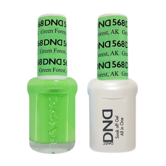 DND Nail Lacquer And Gel Polish, 568, Green Forest, 0.5oz MY0924