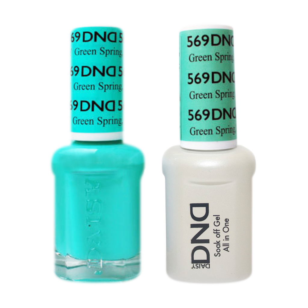 DND Nail Lacquer And Gel Polish, 569, Green Spring, 0.5oz MY0924