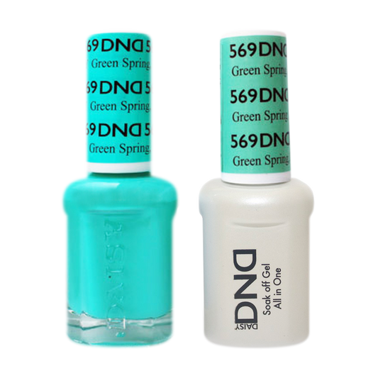 DND Nail Lacquer And Gel Polish, 569, Green Spring, 0.5oz MY0924