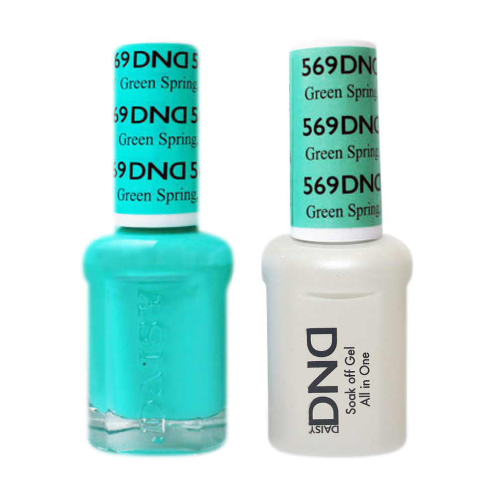DND Nail Lacquer And Gel Polish, 569, Green Spring, 0.5oz MY0924