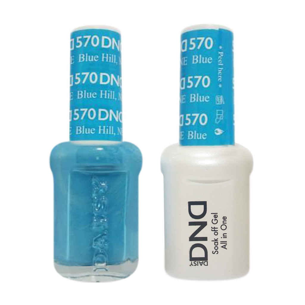 DND Nail Lacquer And Gel Polish, 570, Blue Hill, 0.5oz MY0924