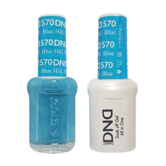 DND Nail Lacquer And Gel Polish, 570, Blue Hill, 0.5oz MY0924