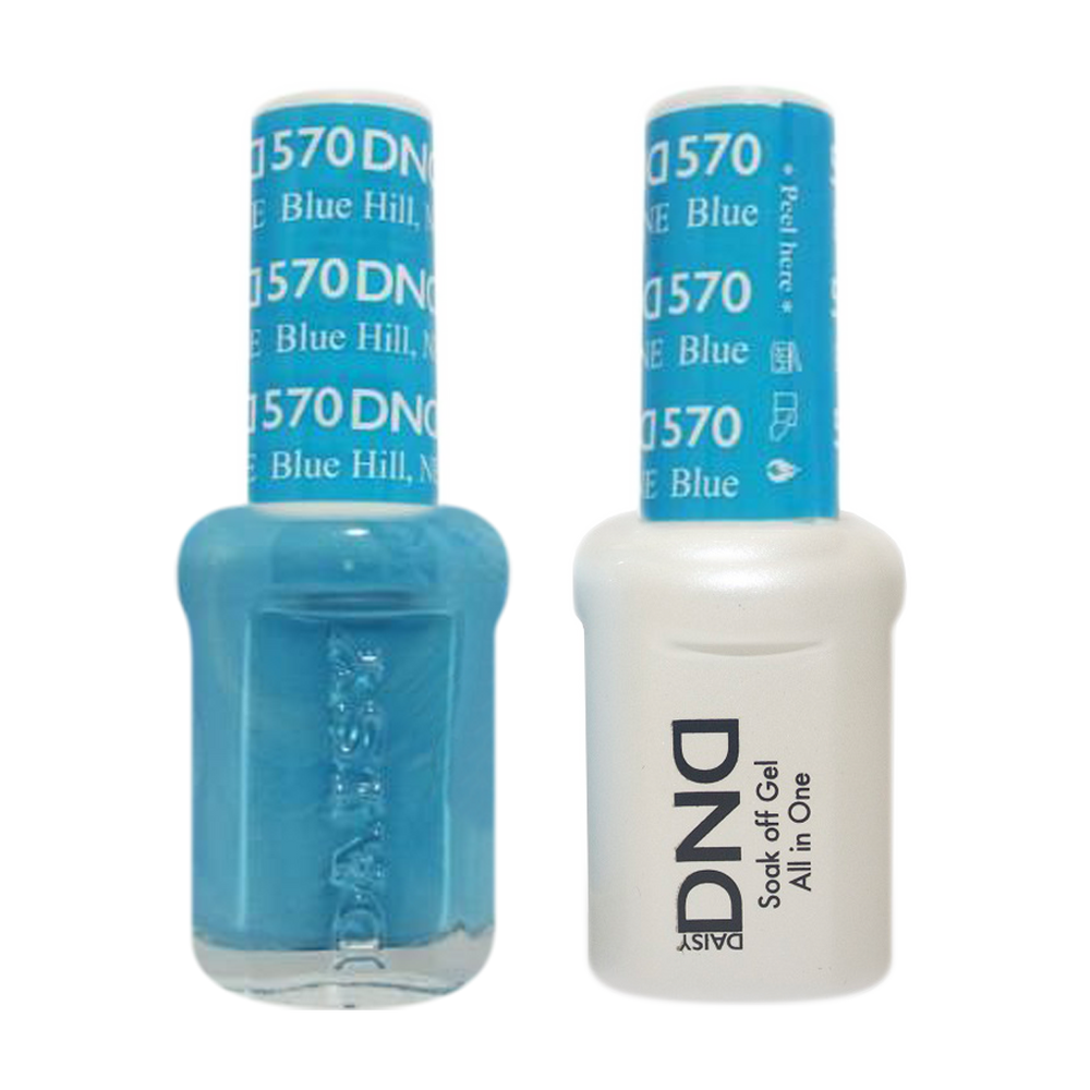 DND Nail Lacquer And Gel Polish, 570, Blue Hill, 0.5oz MY0924