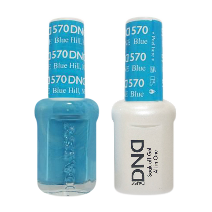DND Nail Lacquer And Gel Polish, 570, Blue Hill, 0.5oz MY0924