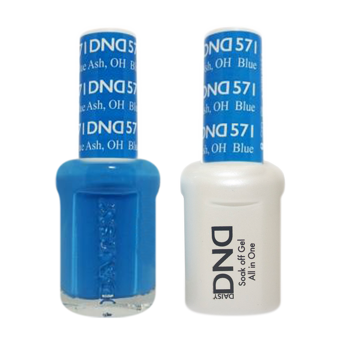 DND Nail Lacquer And Gel Polish, 571, Blue Ash, 0.5oz MY0924