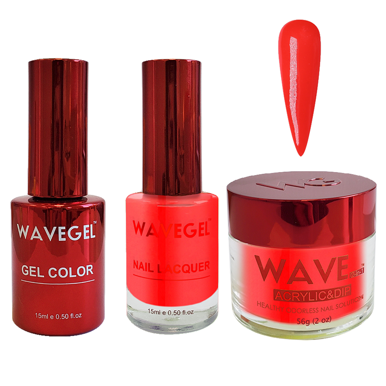 Wave Gel 4in1 Dipping Powder + Gel Polish + Nail Lacquer, QUEEN Collection, 057, French Cognac