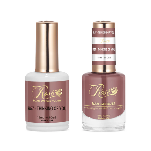Rose Gel Polish And Nail Lacquer, 057, Thinking Of You, 0.5oz