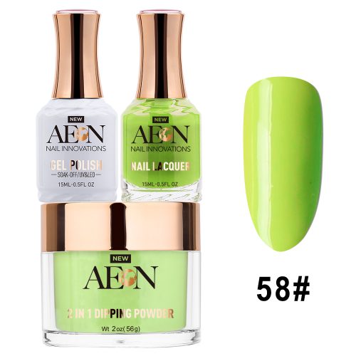 AEON 3in1 Dipping Powder + Gel Polish + Nail Lacquer, 058, It’s Mint To Be OK0327LK