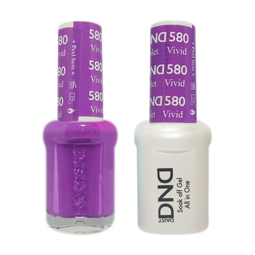 DND Nail Lacquer And Gel Polish, 580, Vivid Violet, 0.5oz MY0924